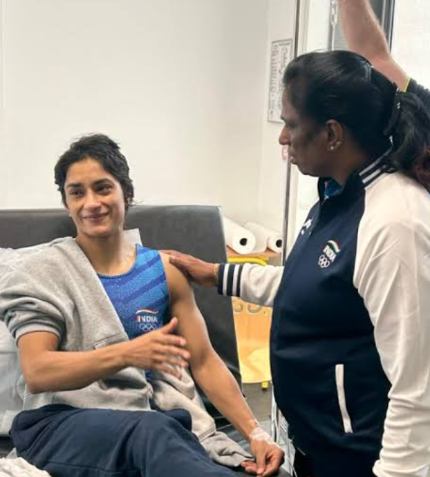 Vinesh Phogat with PT usha